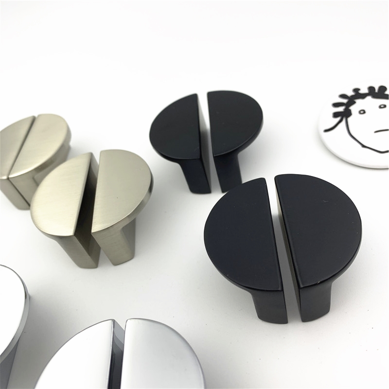 Furniture Rotating Hardware - Полукруглые матовые черные корпуса из цинкового
