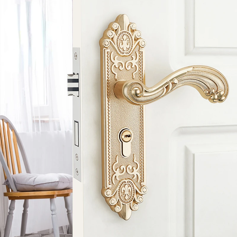 Furniture Hardware Locks - Европейская бесшумная ручка для межкомнатных дверей,