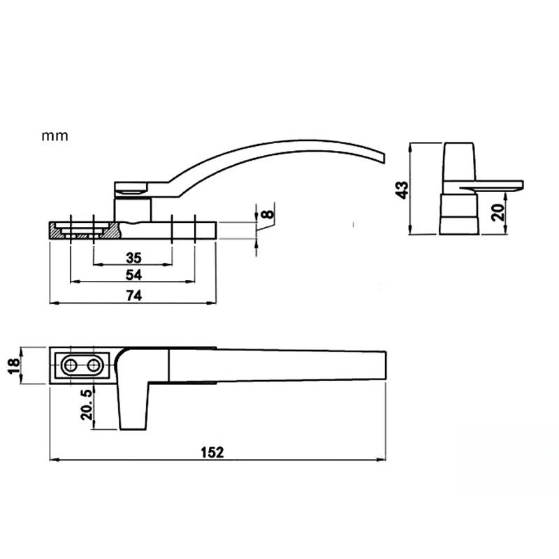 Левая и правая рука, белые сме – обзор и цена Furniture Hardware Fittings
