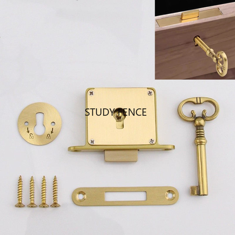 1 шт. антикварный металлически – обзор и цена Furniture Hardware Locks