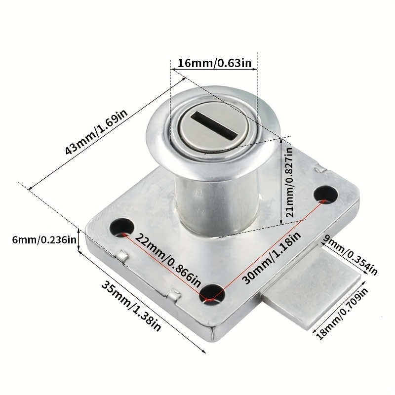 Замок для выдвижных ящиков шка – обзор и цена Furniture Hardware Cam Lock